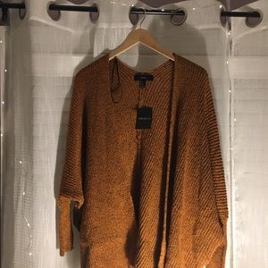 Brand New Forever 21 Mustard-Yellow Cardigan